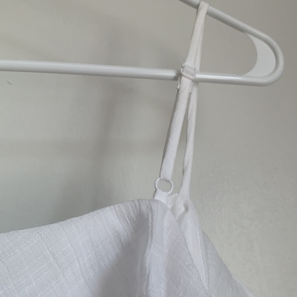 White H&M cropped off shoulder long sleeve top size 2 - Picture 6 of 7